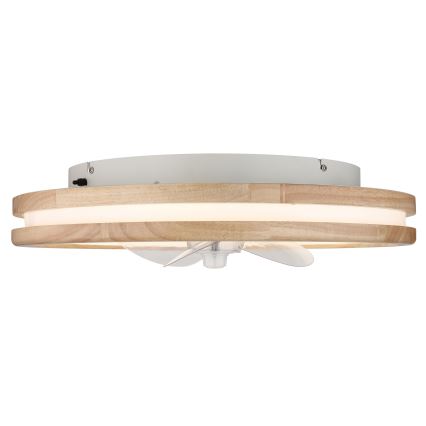 Globo - LED Dimbare plafondlamp met ventilator LED/30W/230V 2700-6500K bruin + afstandsbediening