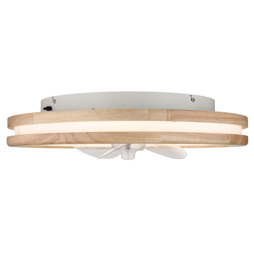 Globo - LED Plafonnier à intensité variable avec ventilateur LED/30W/230V 2700-6500K marron + télécommande