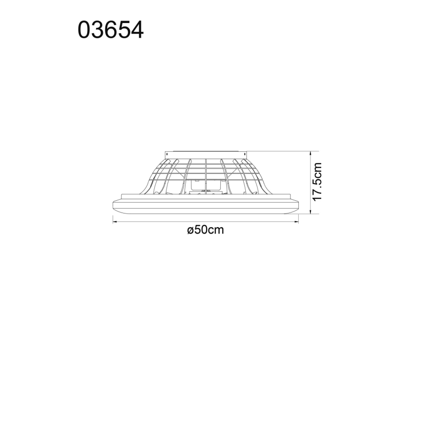 Globo - Ventilateur de plafond à intensité variable LED/40W/230V 3000-6500K + télécommande