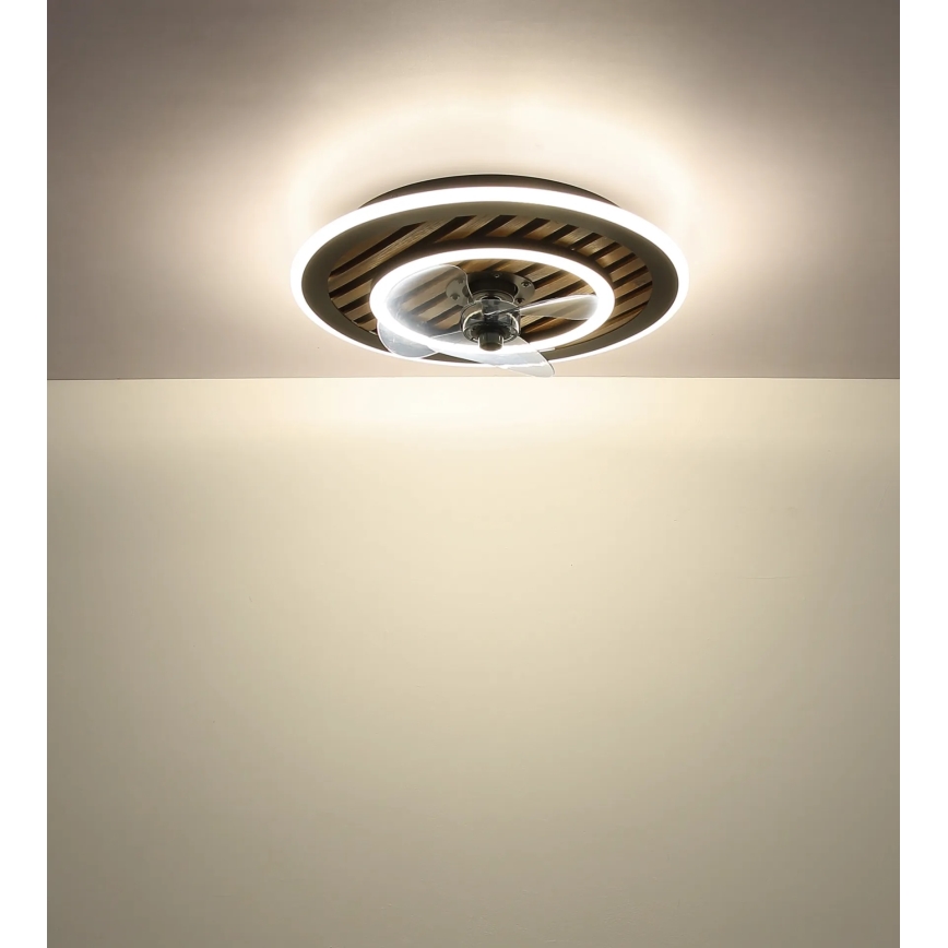 Globo - Ventilateur de plafond LED dimmable LED/36W/230V 2700-6000K noir + télécommande