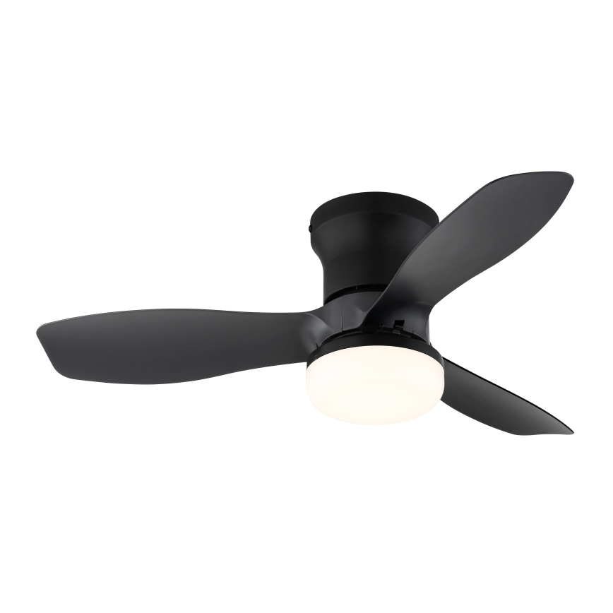 Globo - Dimbare plafondventilator met LED/15W/230V 2700-6500K zwart + afstandsbediening