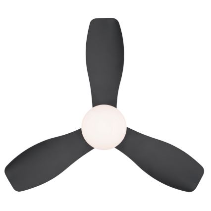 Globo - Ventilateur de plafond LED à intensité variable/15W/230V 2700-6500K noir + télécommande