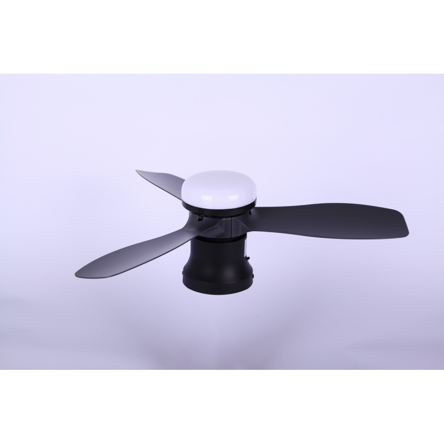 Globo - Ventilateur de plafond LED à intensité variable/15W/230V 2700-6500K noir + télécommande