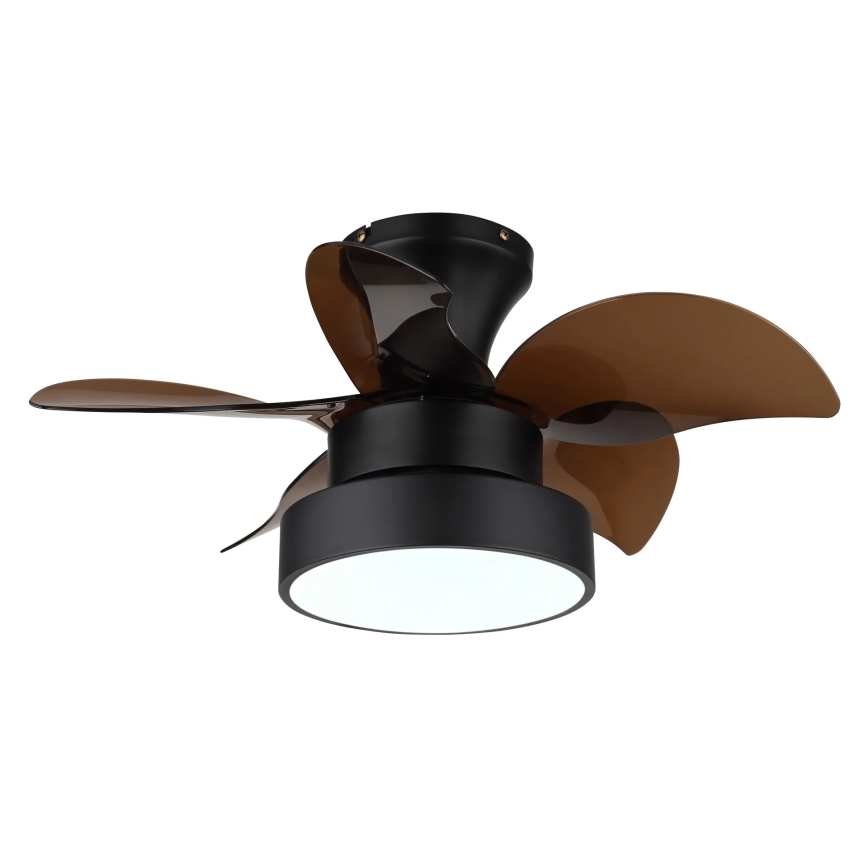 Globo - LED dimbare plafondventilator LED/22W/230V 3000/4500/6000K bruin + afstandsbediening