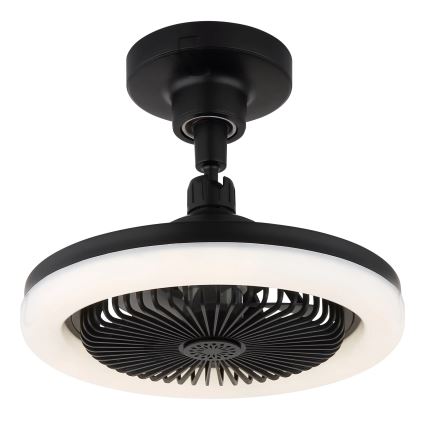 Globo - Dimbare LED-plafondventilator LED/20W/230V 3000-6500K zwart + afstandsbediening