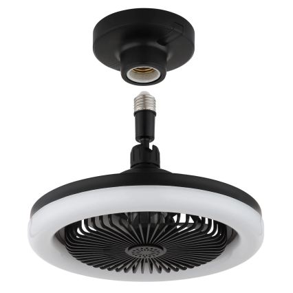 Globo - Ventilateur de plafond LED dimmable LED/20W/230V 3000-6500K noir + télécommande