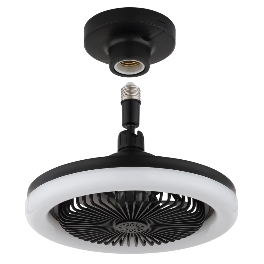 Globo - Ventilateur de plafond LED dimmable LED/20W/230V 3000-6500K noir + télécommande