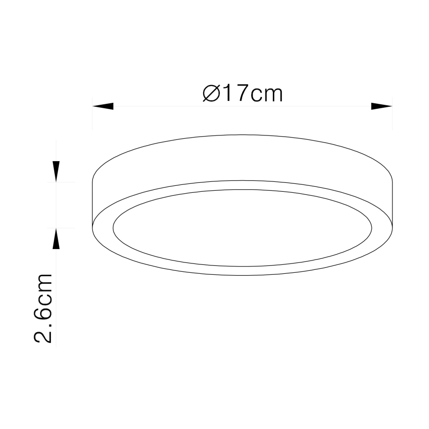 Globo - LED Badkamer plafondlamp dimbaar LED/22W/230V IP44