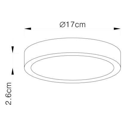 Globo - LED dimbare plafondlamp LED/22W/230V