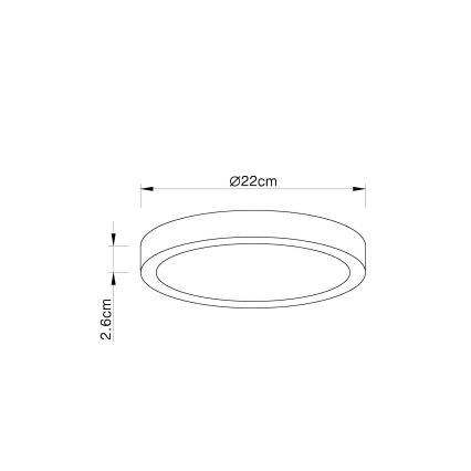 Globo - Plafonnier à intensité variable LED/28W/230V