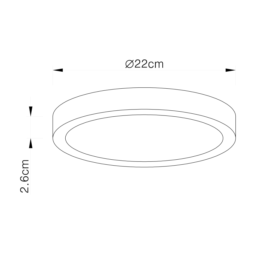 Globo - dimbare LED-plafondlamp LED/28W/230V
