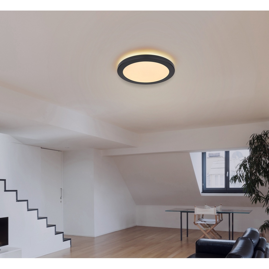 Globo - Plafonnier LED/24W/230V 3000/4000/6500K noir