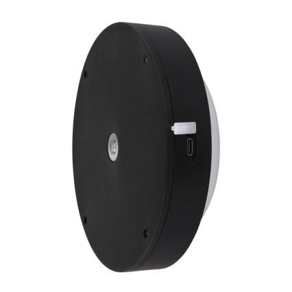 Globo - Applique murale tactile LED rechargeable LED/1,2W/3,7V Ø 15 cm 1800 mAh noir
