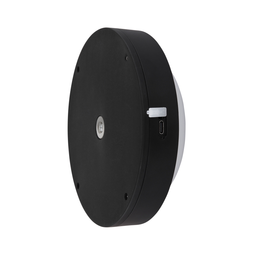 Globo - Applique murale tactile LED rechargeable LED/1,2W/3,7V Ø 15 cm 1800 mAh noir