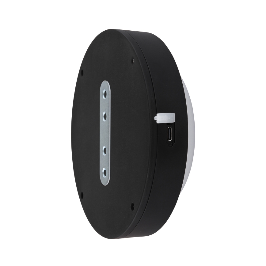 Globo - Applique murale tactile LED rechargeable LED/1,2W/3,7V Ø 15 cm 1800 mAh noir