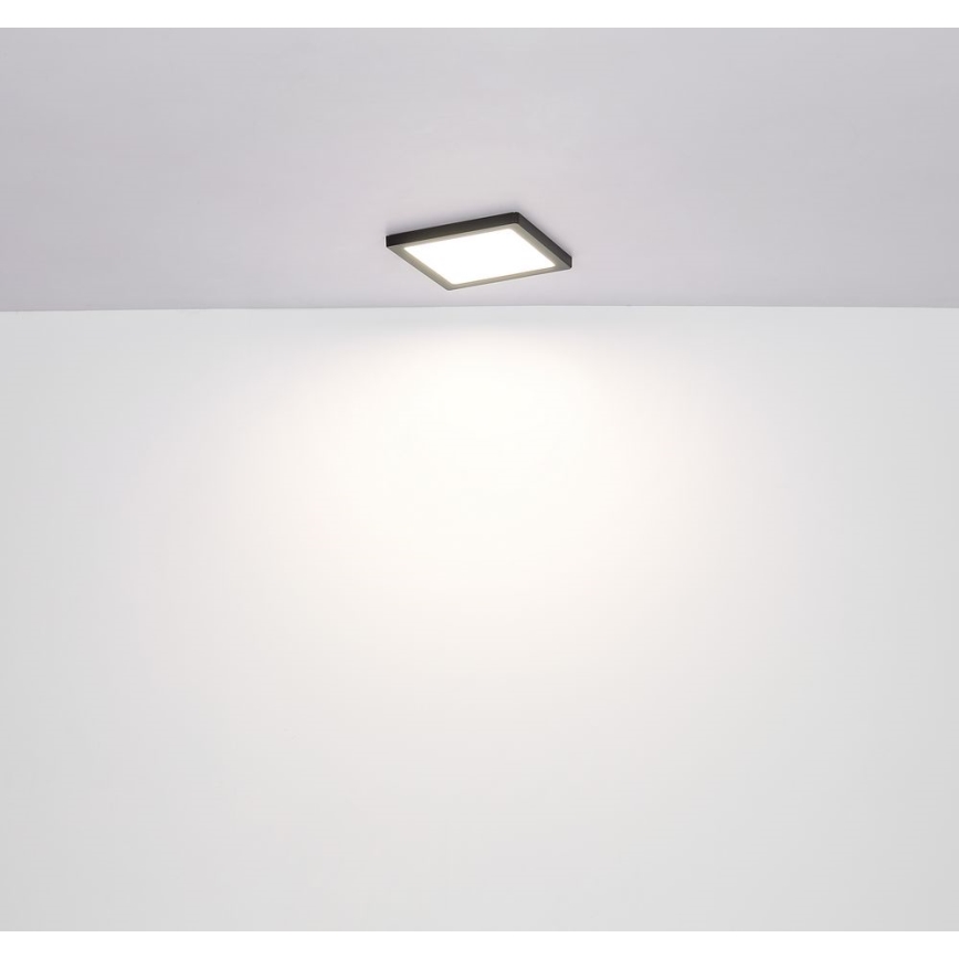 Globo - Plafonnier LED/12W/230V 3000/4000/6500K noir