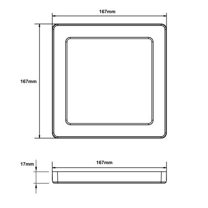 Globo - Plafonnier LED/12W/230V 3000/4000/6500K blanc