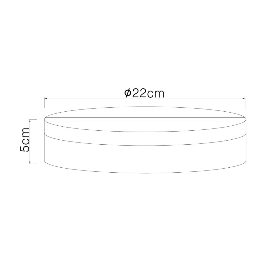Globo - Plafonnier LED/12W/230V 4000K d. 22 cm blanc