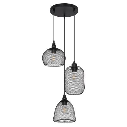 Globo 15047-3 - Hanglamp aan koord ANYA 3xE27/60W/230V