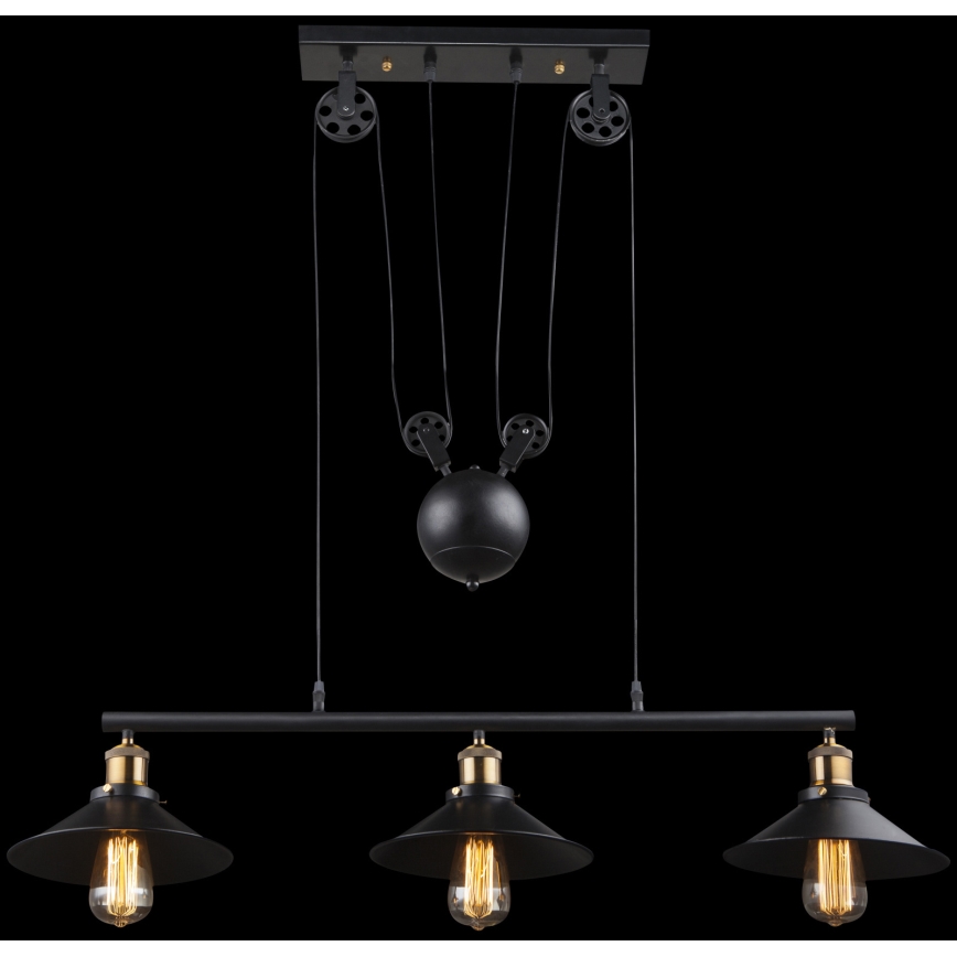 Globo - Hanglamp aan een koord 3xE27/60W/230V