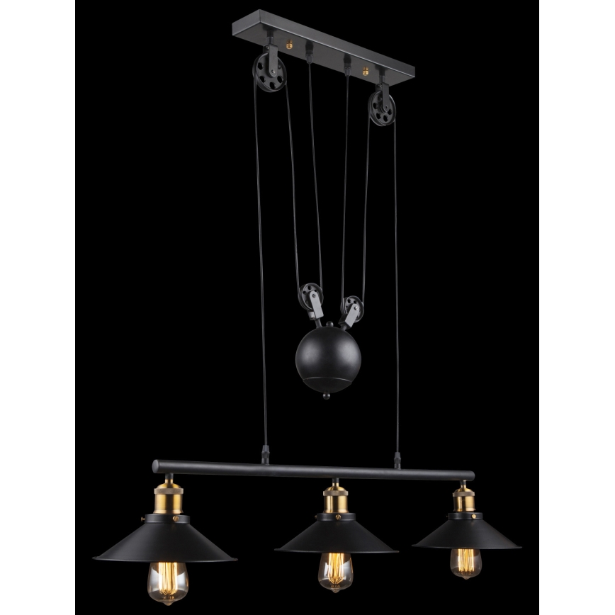 Globo - Hanglamp aan een koord 3xE27/60W/230V