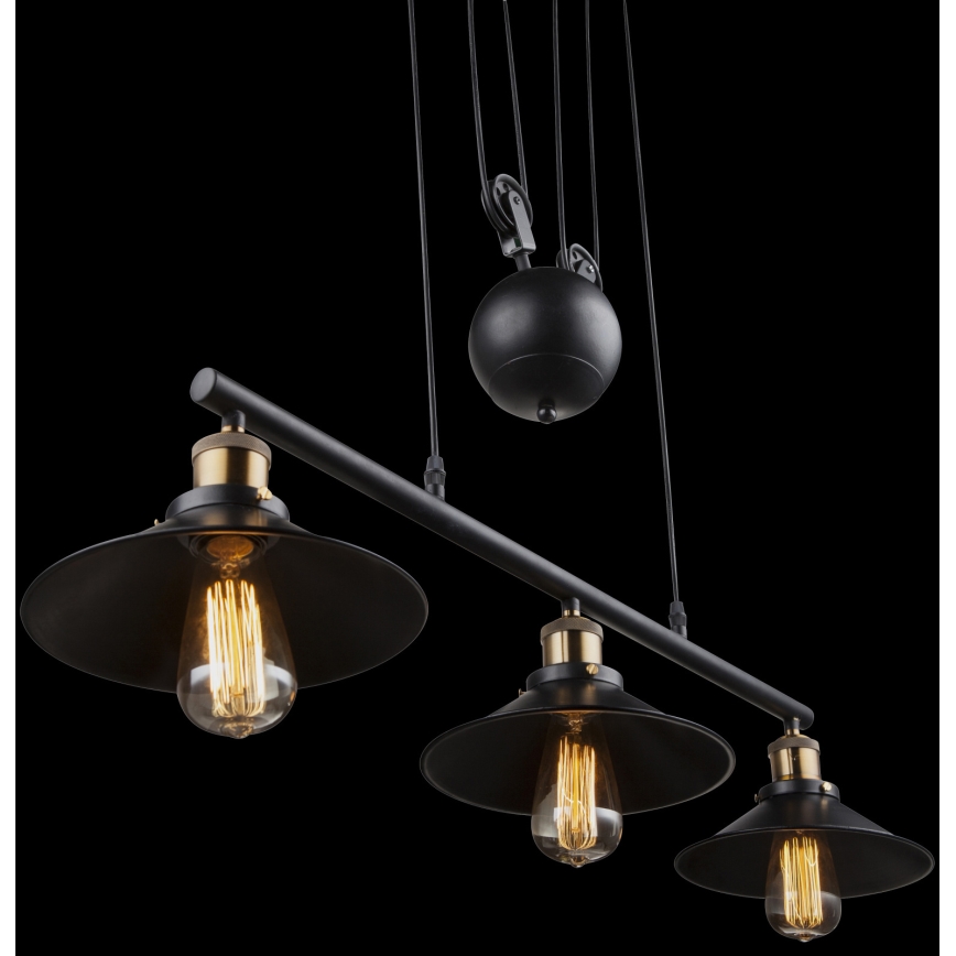 Globo - Hanglamp aan een koord 3xE27/60W/230V