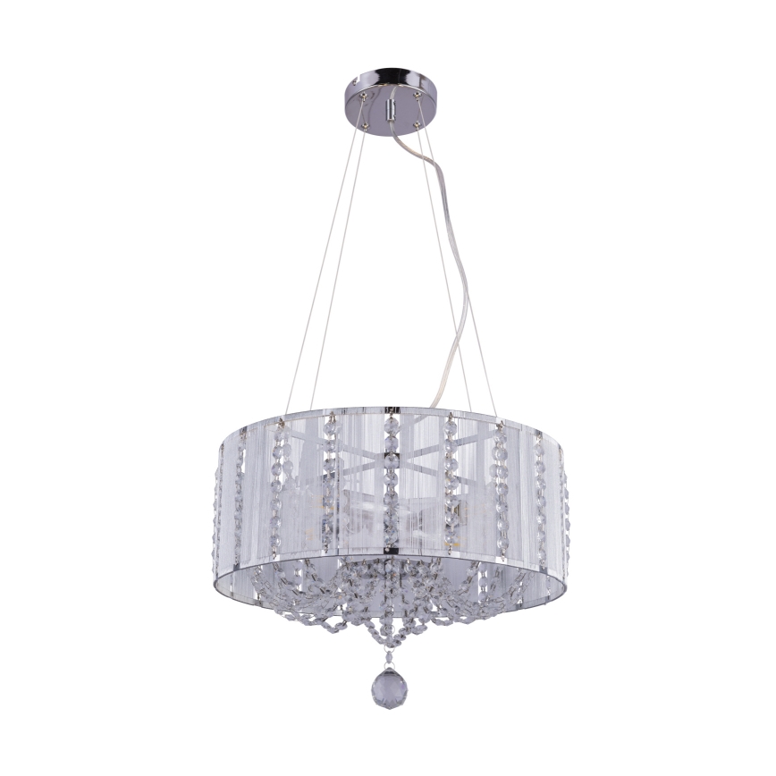 Globo - Kristallen kroonluchter aan koord 4x E14 / 40W / 230V