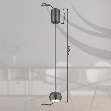 Globo - LED Hanglamp aan een koord LED/6W/230V