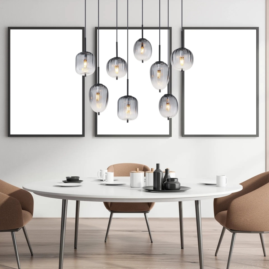 Globo - Hanglamp aan een koord 8xE14/40W/230V