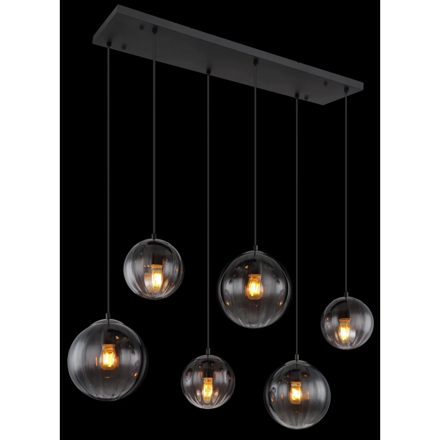 Globo - Hanglamp aan een koord 6xE27/60W/230V