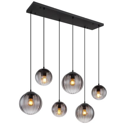 Globo - Hanglamp aan een koord 6xE27/60W/230V