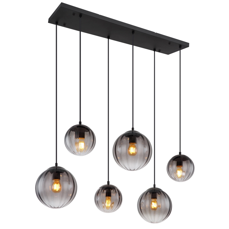 Globo - Hanglamp aan een koord 6xE27/60W/230V