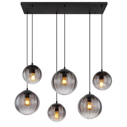 Globo - Hanglamp aan een koord 6xE27/60W/230V