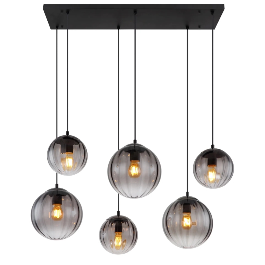 Globo - Hanglamp aan een koord 6xE27/60W/230V