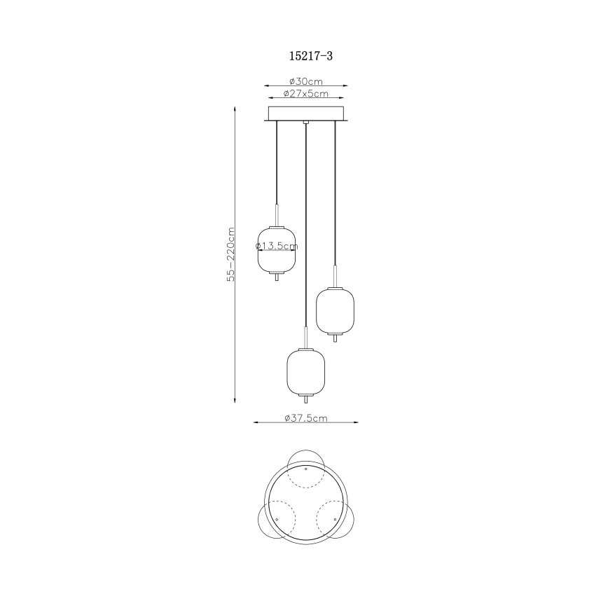 Globo - Suspension filaire LED/20W/230V