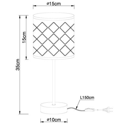 Globo - Lampe de table 1xE14/40W/230V