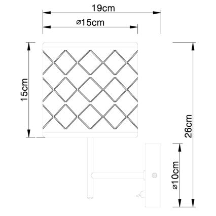 Globo - Applique murale 1xE14/40W/230V