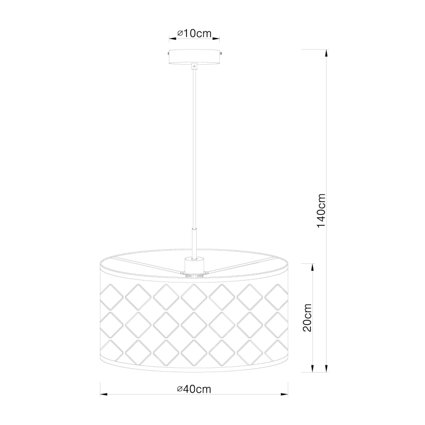 Globo - Suspension avec fil 1xE27/60W/230V