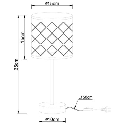 Globo - Lampe de table 1xE14/40W/230V