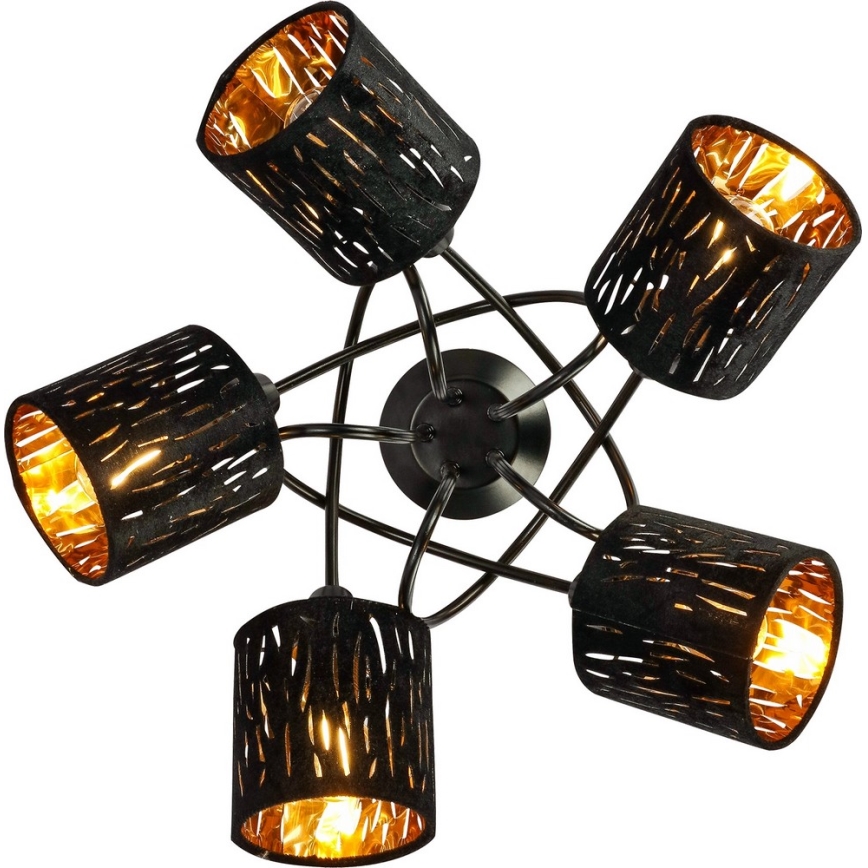 GLOBO 15264-5D - Lustre plafonnier TUXON 5xE14/25W/230V