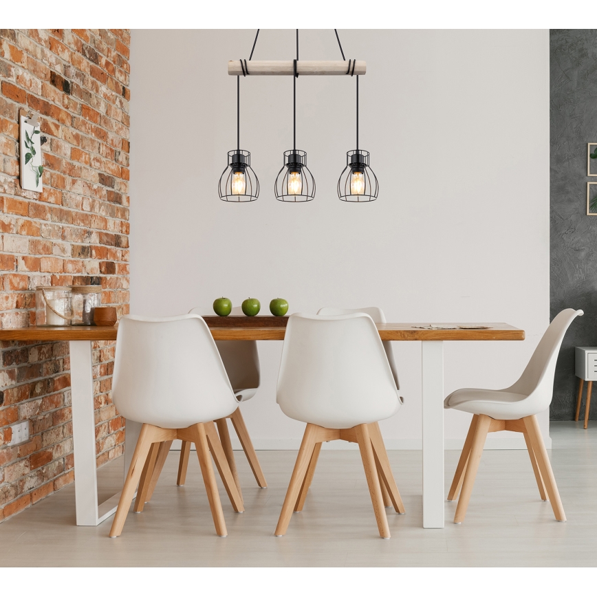 Globo - Hanglamp aan een koord 3xE27/40W/230V