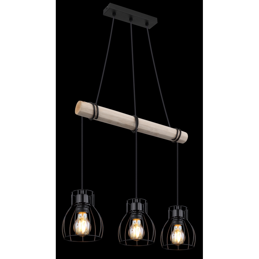 Globo - Hanglamp aan een koord 3xE27/40W/230V