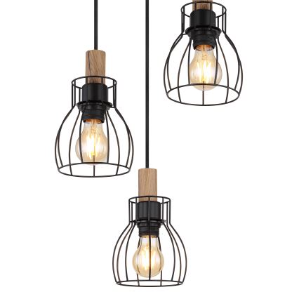 Globo - Hanglamp aan een koord 3xE27/40W/230V