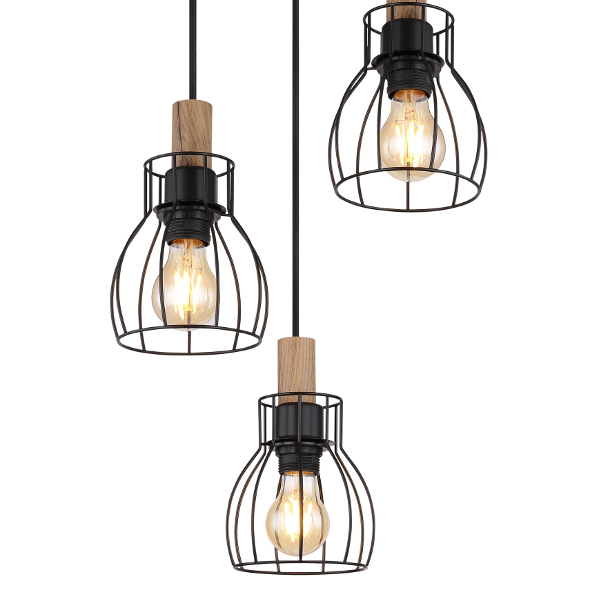 Globo - Hanglamp aan een koord 3xE27/40W/230V