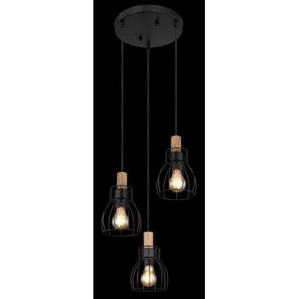 Globo - Hanglamp aan een koord 3xE27/40W/230V