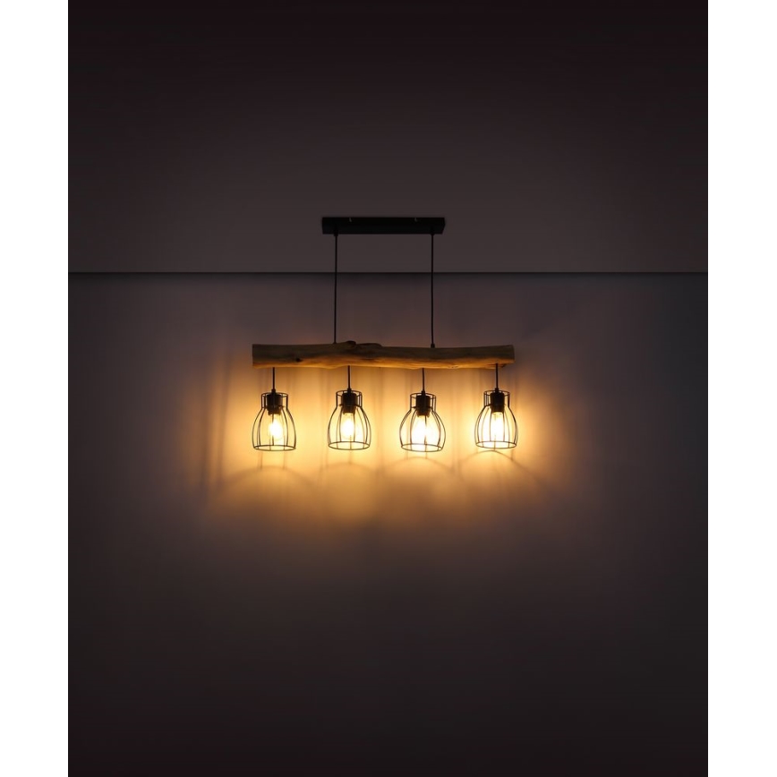 Globo - Suspension filaire 4xE27/40W/230V