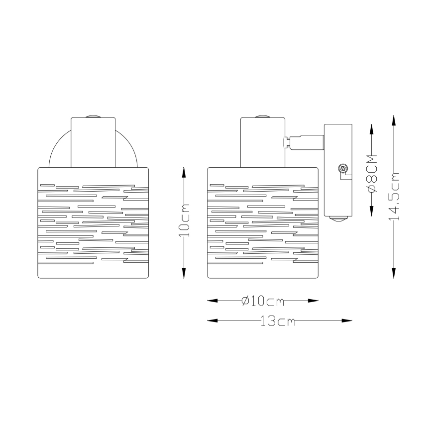 Globo 15342-1 - Applique murale TUNNO 1xE14/15W/230V