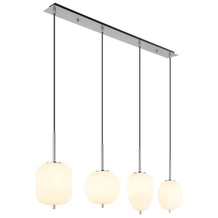 Globo - Suspension filaire 4xE14/40W/230V blanc