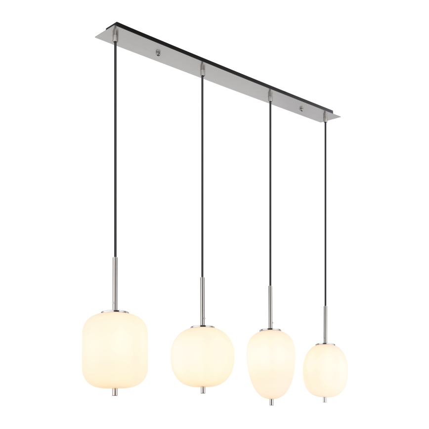 Globo - Suspension filaire 4xE14/40W/230V blanc