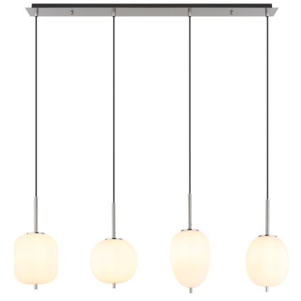 Globo - Suspension filaire 4xE14/40W/230V blanc